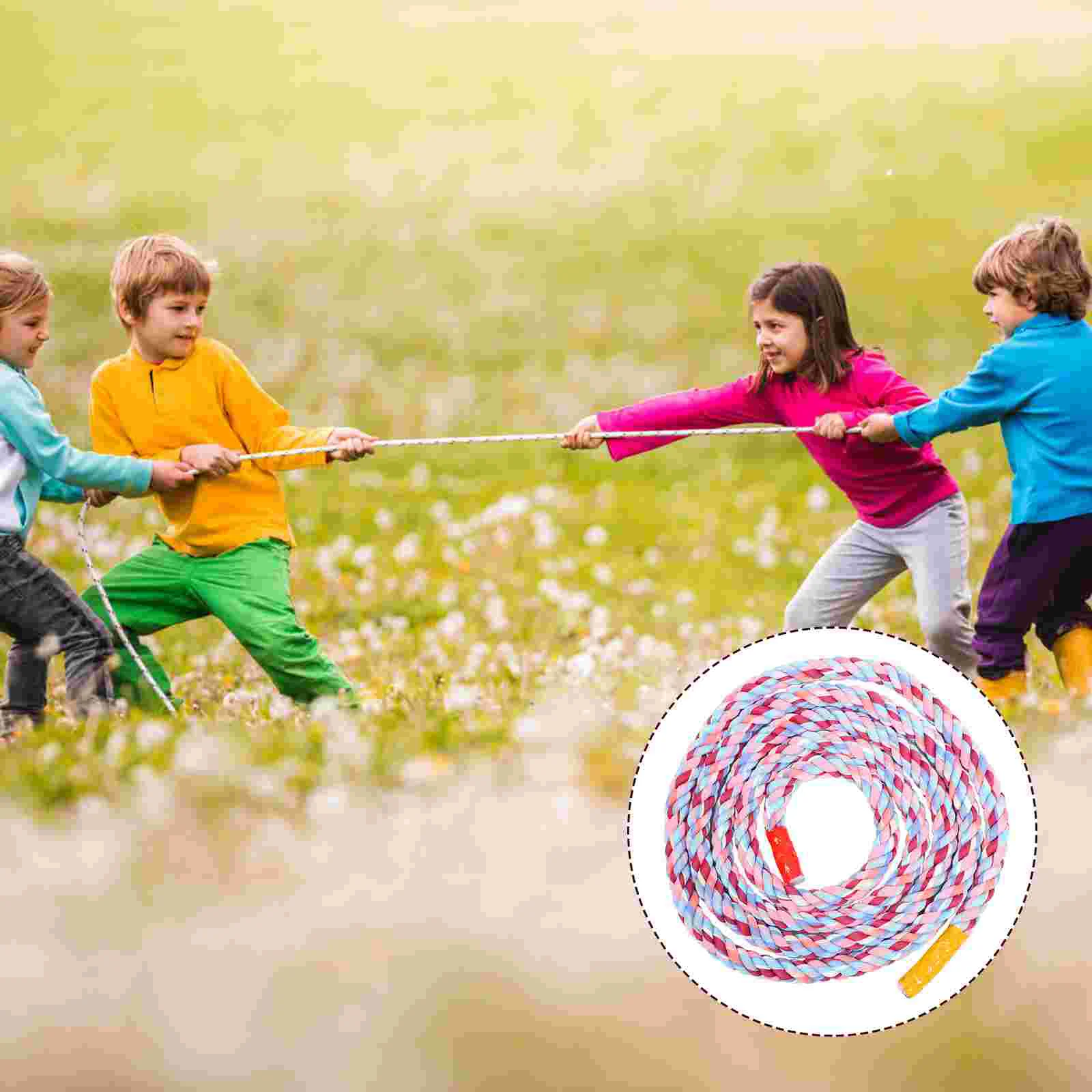 

School Tug of War Game Cloth Rope 5m Twisted Tug of War Cord Tug of War Rope