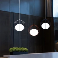 nordic minimalist pendant lights iron wire glass hanging lamp bedroom living room decoration bar restaurant light e27 lighting