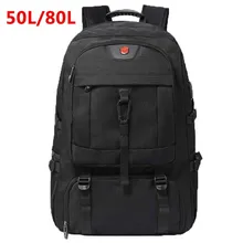 Large Travel Man Backpack 50L 80L Climbing Luggage Outdoor Sports Bag Waterproof Storage Business Backpacks With Shoes Pocket