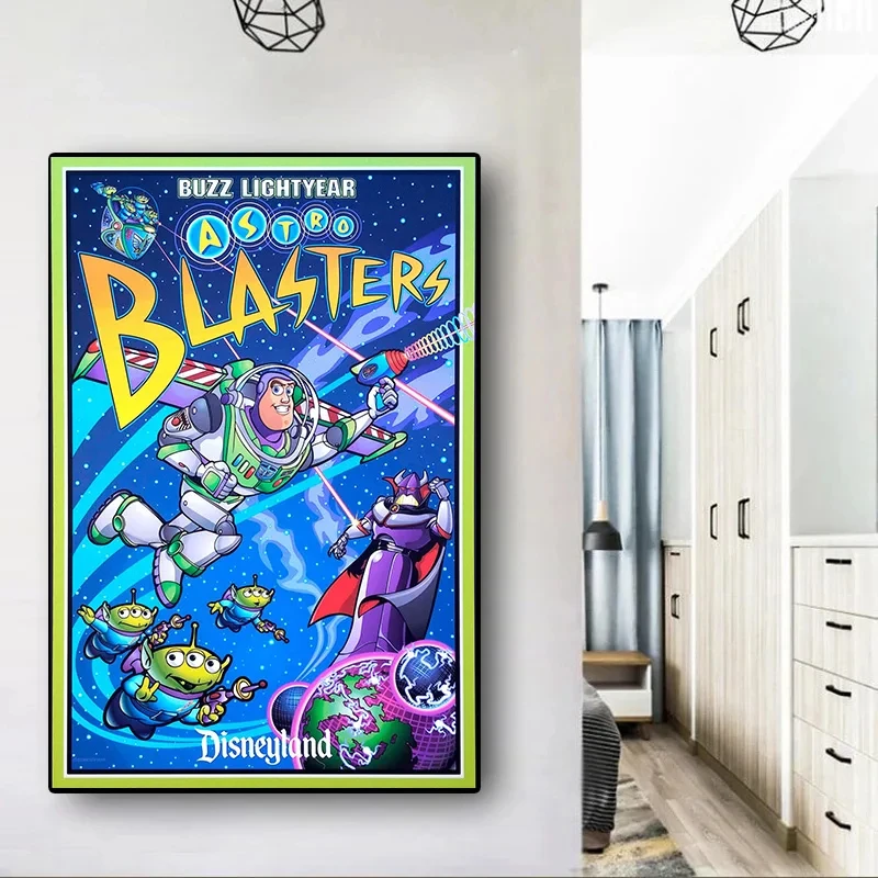 Студийный плакат Disney Buzz Lightyear Astro бластеры диснеилда Волшебное Королевство