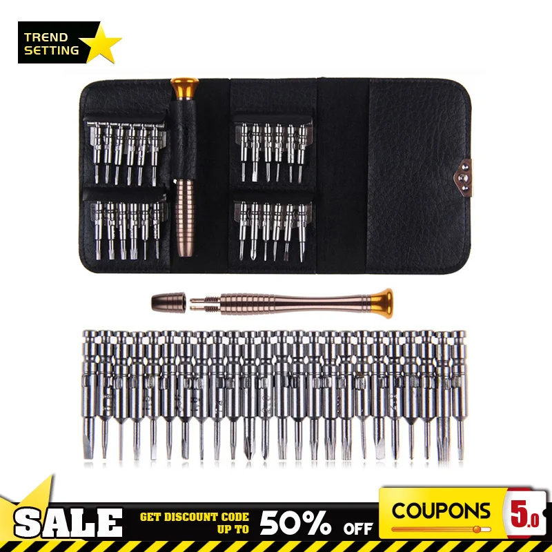 

25 In 1 Screwdriver Set No Magnetic Mini Precision Hand Screw Driver For Phones Computer Repair Household Tool