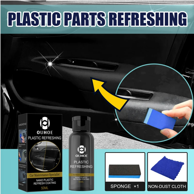 

30ml/50ml Nano Plastic Refresh Coating Refurbish Agent Dustproof Restorer Cleaner Universal Waterproof Retreading Cleaning Agent