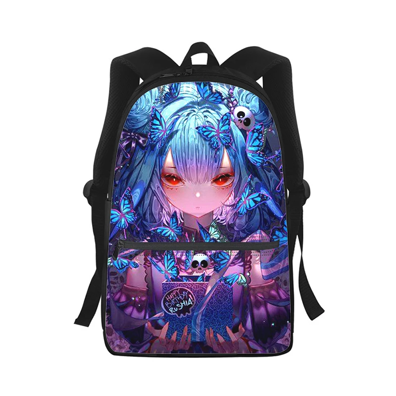 Uruha Rushia Men Women Backpack 3D Print Fashion Student School Bag Laptop Backpack Kids Travel Shoulder Bag