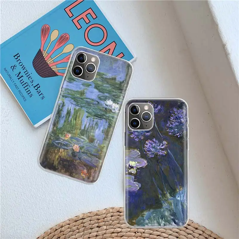 Чехол для телефона Claude Monet Garden Lotus Bridge для Apple iPhone 14 Pro Max 12 13 Mini 11 SE 2020 X XS XR 8 7 6 6S Plus 5 5S Cover S on.