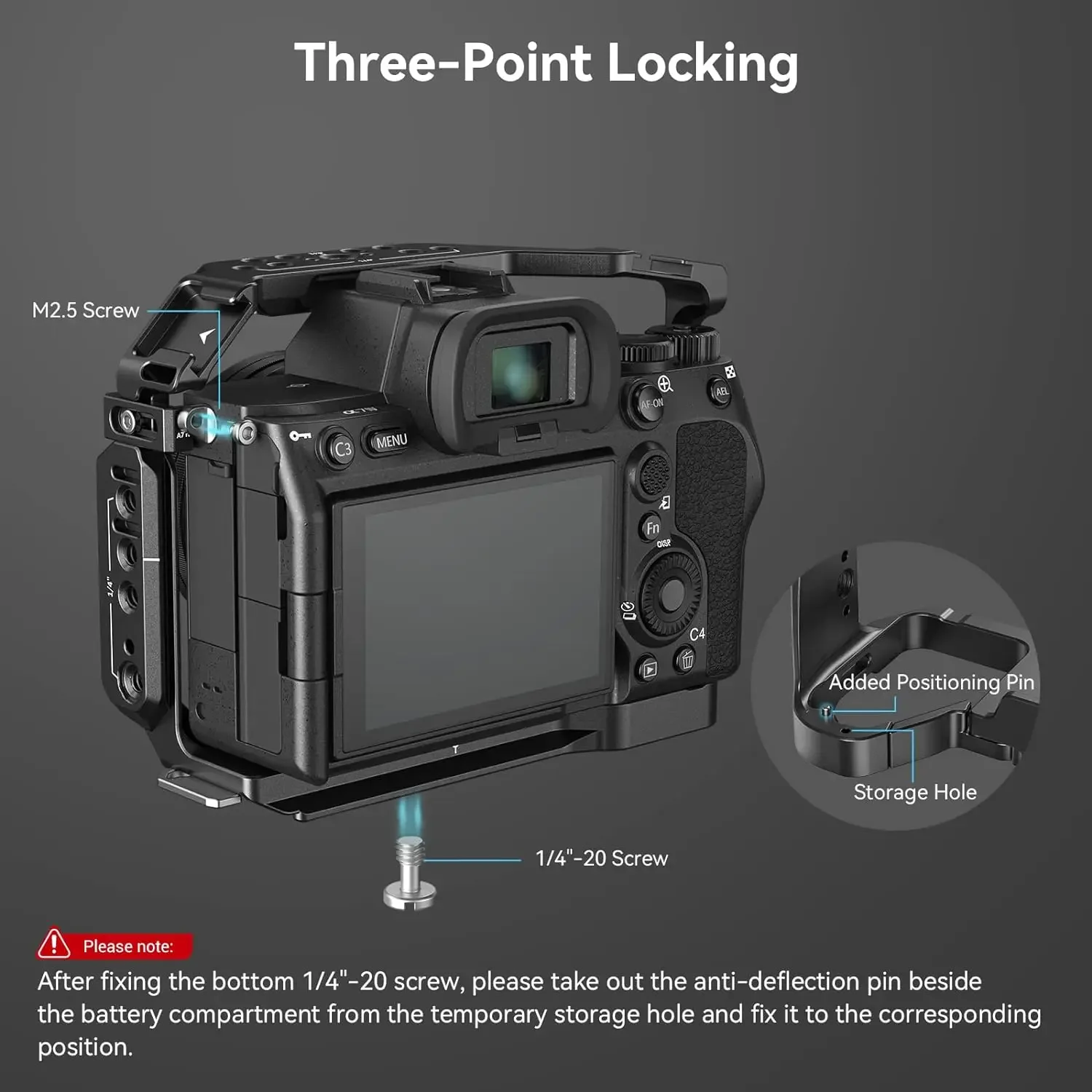 Фото В наличии: Кейдж SmallRig для A7R V / A7 IV / A7S III с верхней рукояткой, боковой рукояткой и зажимом для кабеля, расширенный комплект -3669C №3