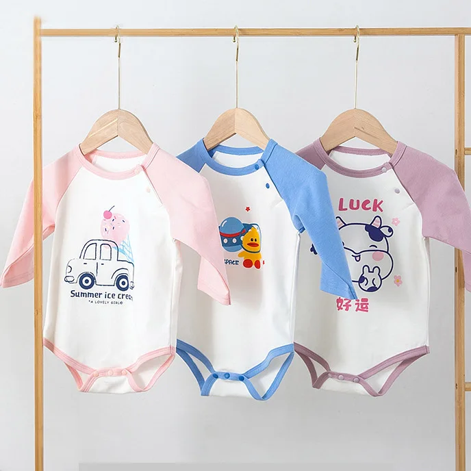 

Детский комбинезон из дышащего хлопка, с длинным рукавом