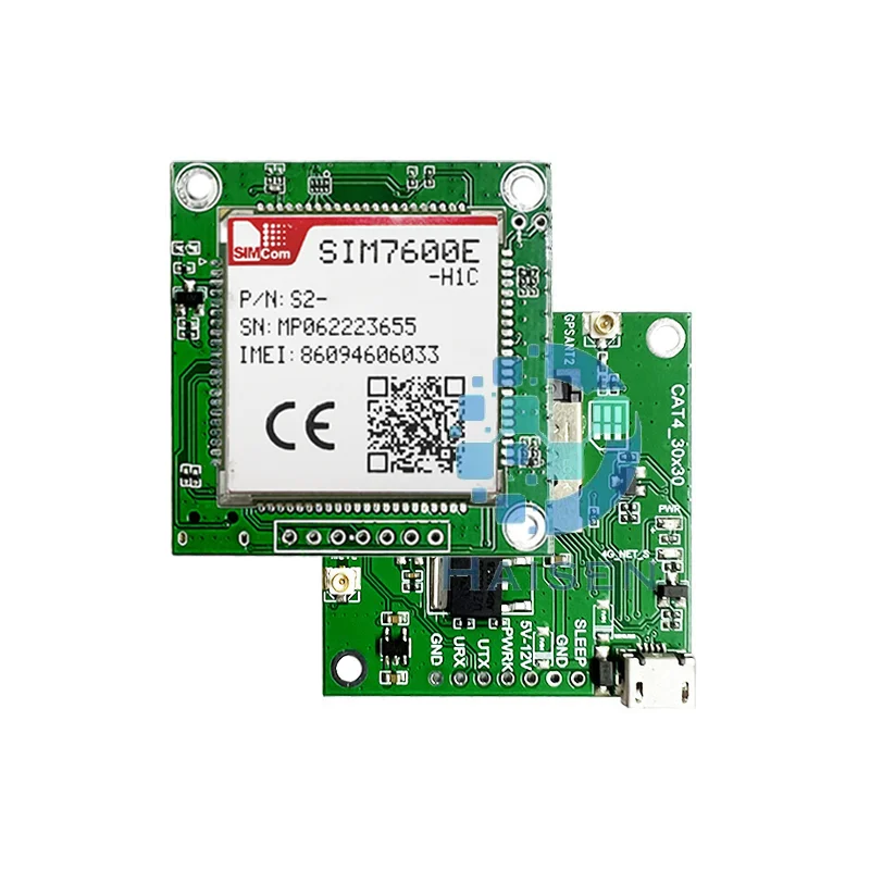 Основная плата HAISEN SIMCOM SIM7600E-H1C Макетная LTE CAT4 + голос GNSS SIM7600