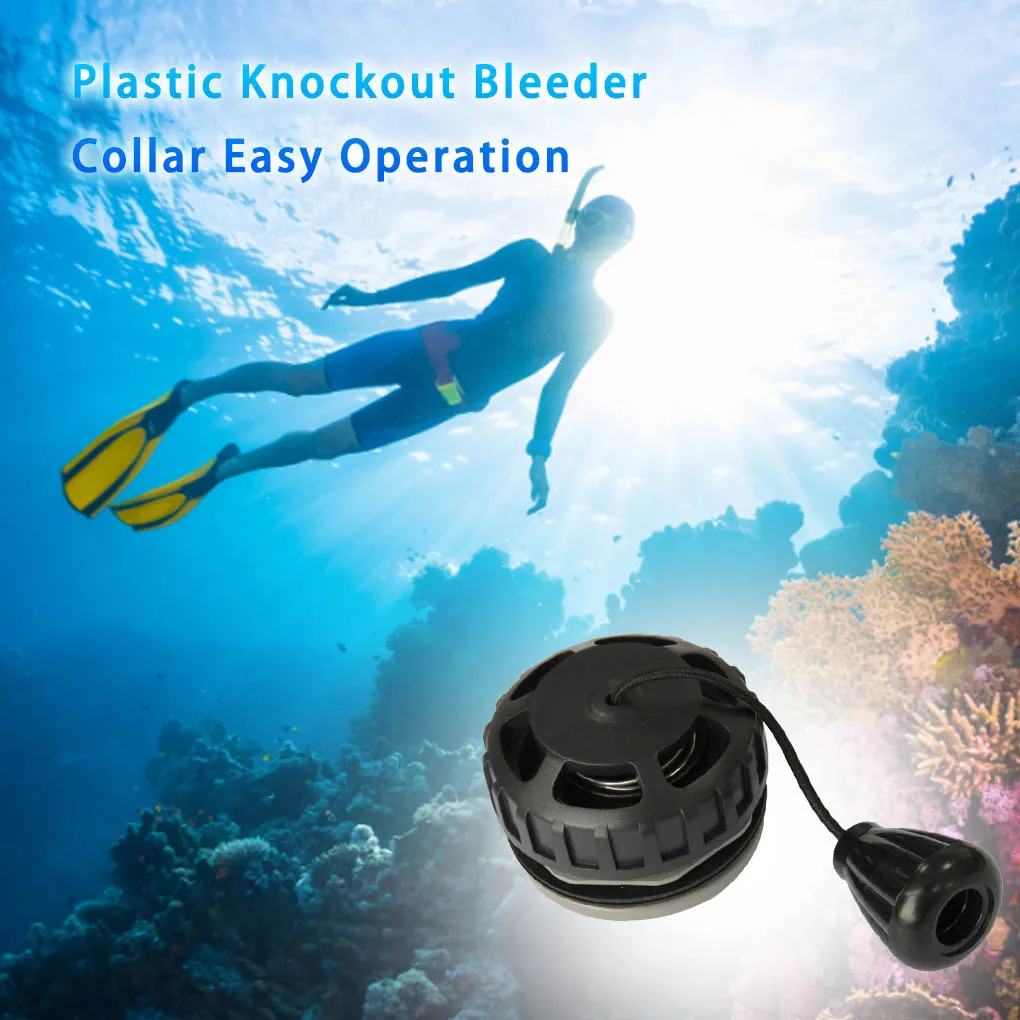 

Valve Joint Black Round Valves Adapter Lightweight Corrosion Resistance Drawstring Scuba Accessory Sport Diving