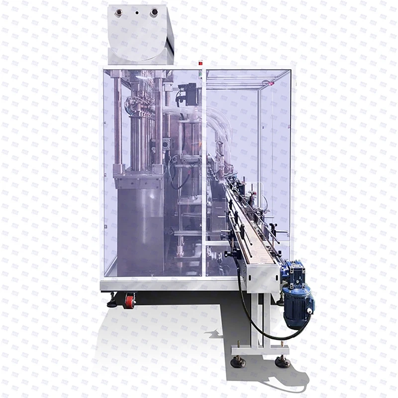 

Small Business Desktop Automatic Bottle Liquid Filling And Capping Machine 10ml-100ml Turntable
