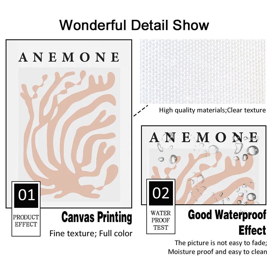 Абстрактные Листья Матисса Минималистичные Скандинавские Постеры Печать На