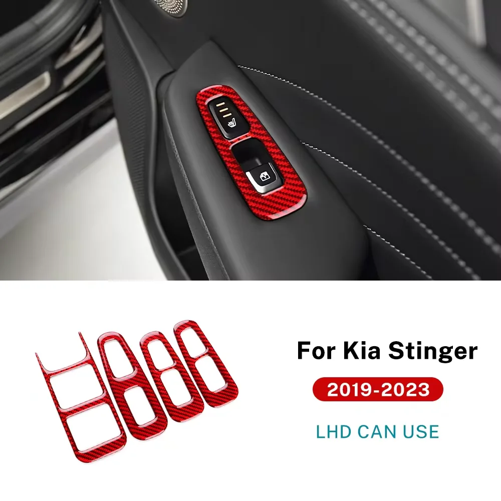 Наклейка из углеродного волокна LHD RHD для Kia Stinger 2019 2020 2021 2022 2023