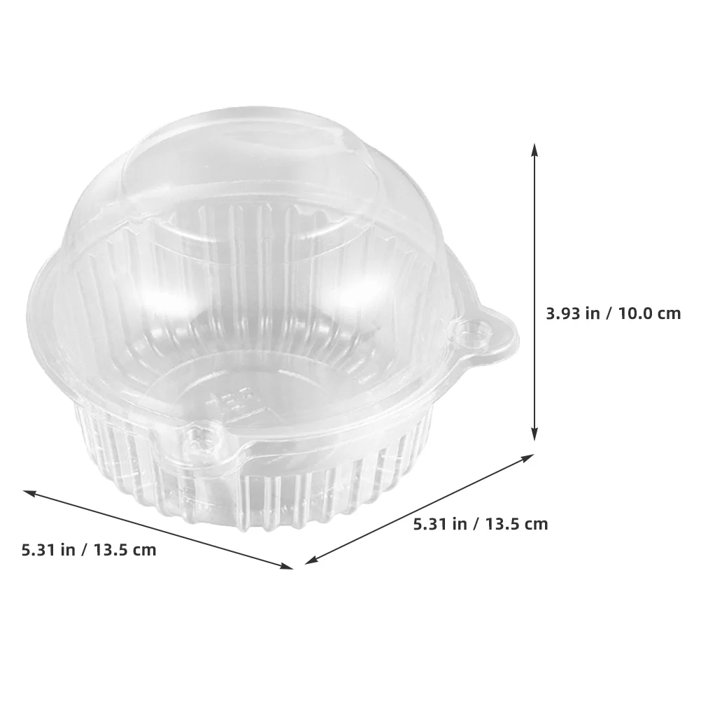 100 шт. прозрачная коробка для торта пончик кекс кондитерская упаковка контейнер в