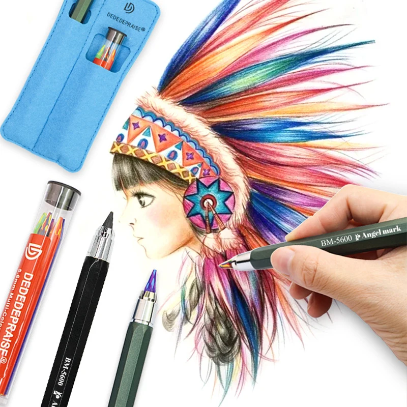 Charcoal Metal Activity Pencil Painting Art Pen Drawing Lead Kawaii Stationery