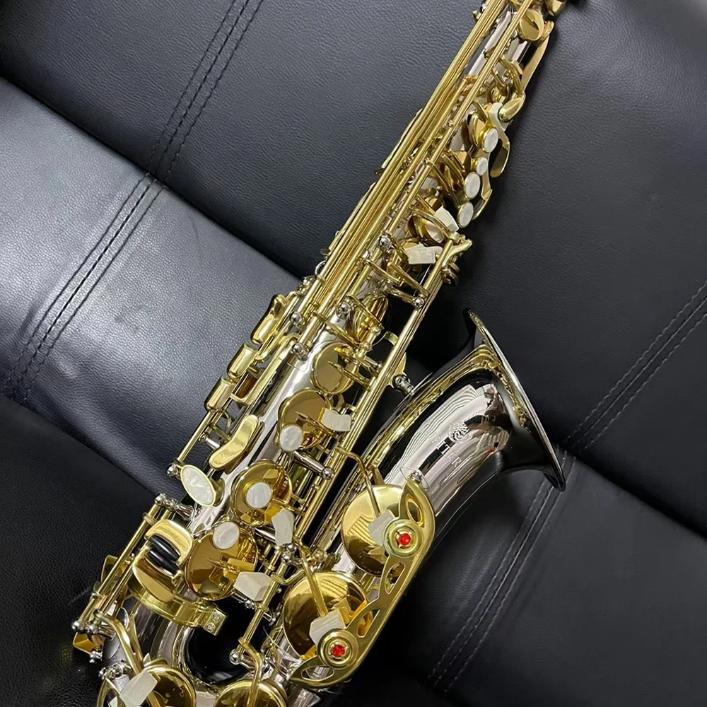 JUPITER JAS-1100SG Eb Латунный альт-саксофон Серебристый Золотой ключ Саксофон