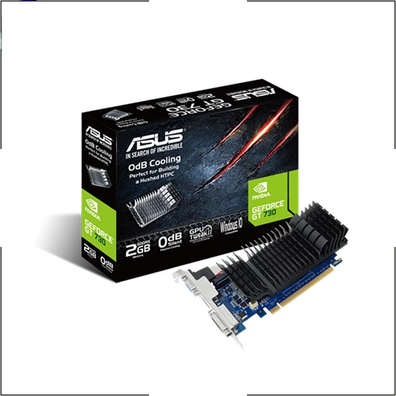 

Видеокарта ASUS GT730 SL 2GD5 BRK, графическая карта для графического процессора NEW GT 730 2 ГБ GDDR5