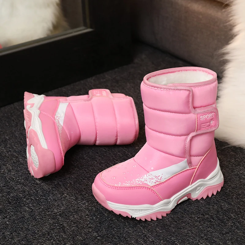 Зима 2023 детские ботинки элегантная непромокаемая обувь для принцесс зимние