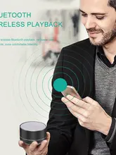 A10 Speaker Bluetooth portabel, pengeras suara Subwoofer baja kecil Bluetooth, kartu hadiah Mini portabel, SpeakerColor