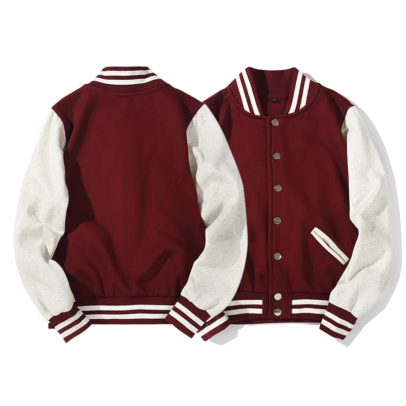 Custom Jacket Your Logo Photo Brand Name Print Baseball Uniform Black White Coats and Jackets Women Men Sportswear Streetwear |