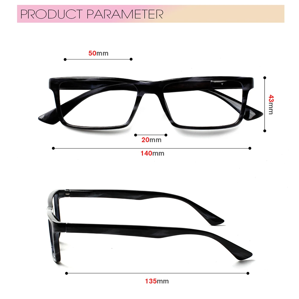 Очки для чтения с защитой от синего света женщин и мужчин гибкая оправа пружинным