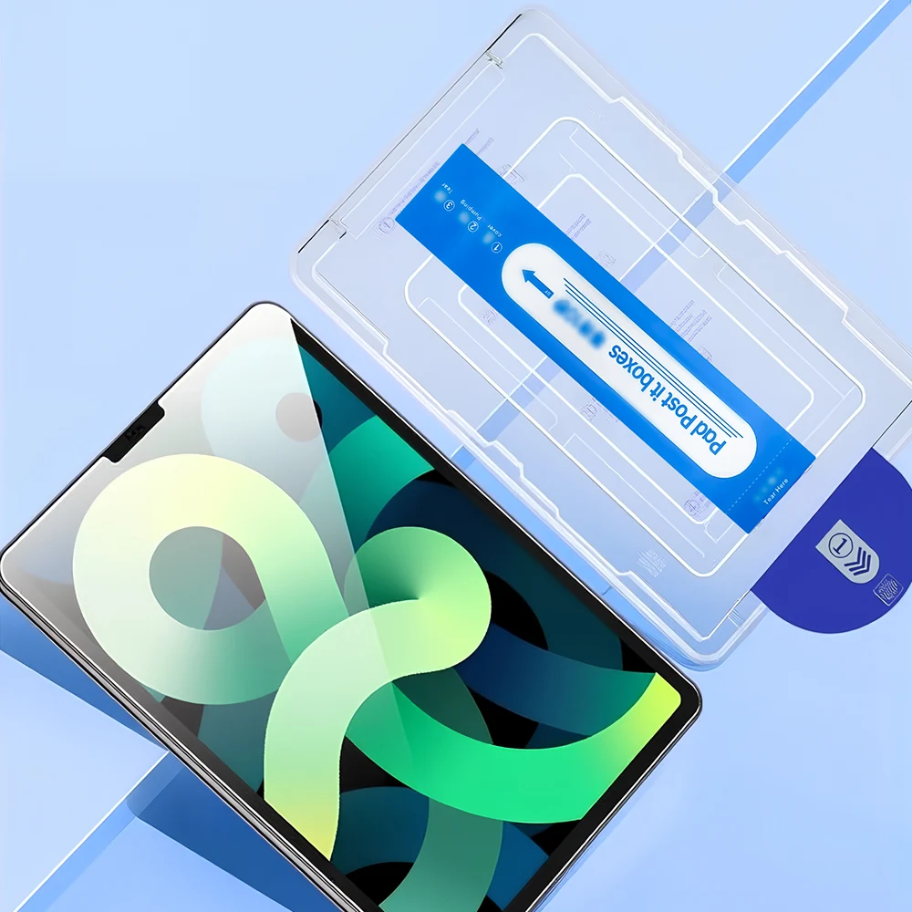 Защитная пленка из закаленного стекла One Click с полным покрытием 9H для iPad Air 13 11 Pro M4 M2 12.9 Mini, автоматическая установка, без пыли (art.: 3920dcb4db130) - 3920dcb4db130