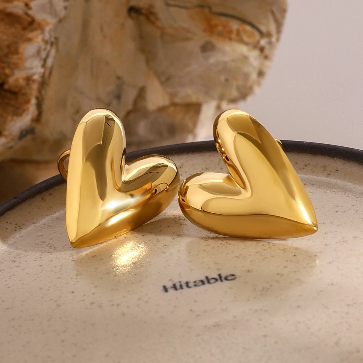 Uworld Сердцеобразное Кольцо С Зажимом Из Нержавеющей Стали Романтические