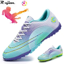 2022 Soccer Shoes For Men Adult Breathable Football Boots Boys Professional Playing Field TF/FG Cleats Kids Trainling Sneakers