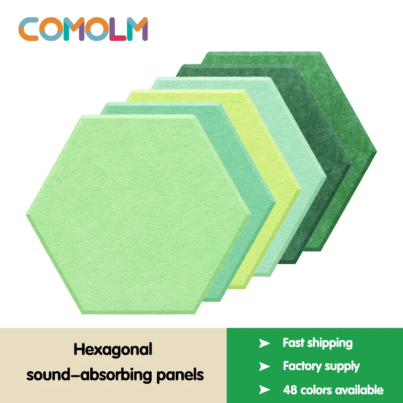 

3Pcs Sound Proof Wall Panels Pared Hexagon Acoustic Panel Home Decorative For Living Room Bedroom Studio Insulation Sticker 15cm
