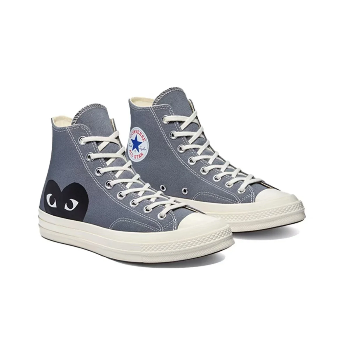 Фото Converse 1970-х годов Chuck Taylor All Star Hi X CDG Мужская и женская обувь для скейтбординга Высокие уличные кроссовки №3