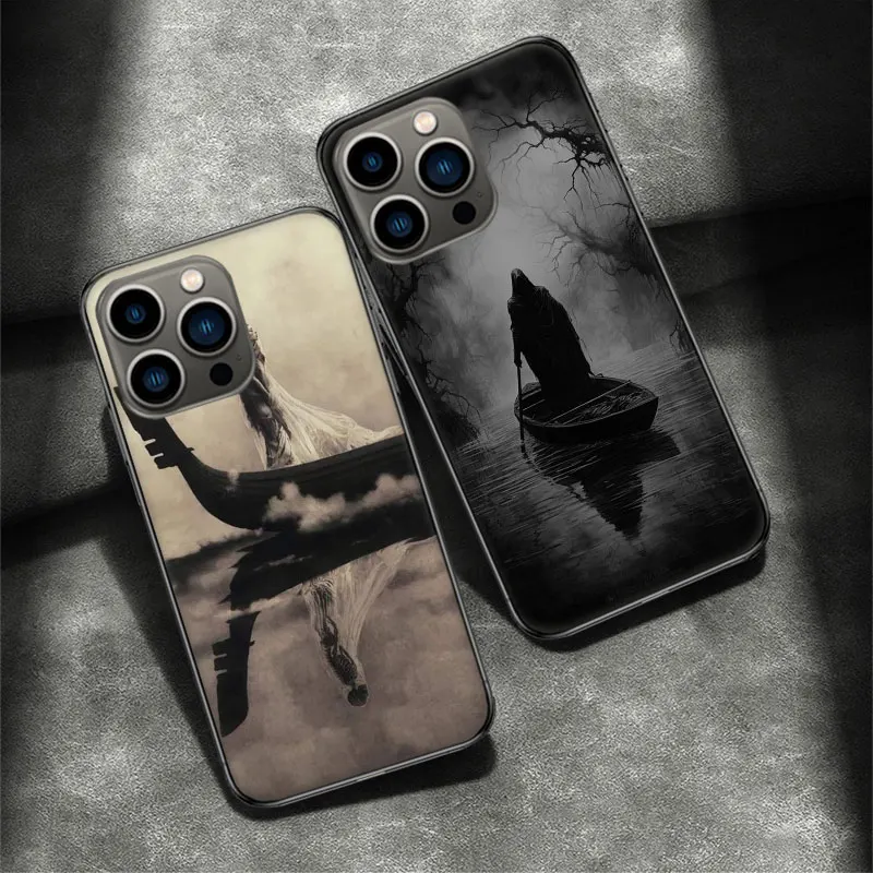 Чехол для телефона Hell Styx Ferryman Apple Iphone 16 15 Plus Soft 13 12 Mini Cover 11 14 Pro Max Capa 8 7 SE Shell Coque Silicone T