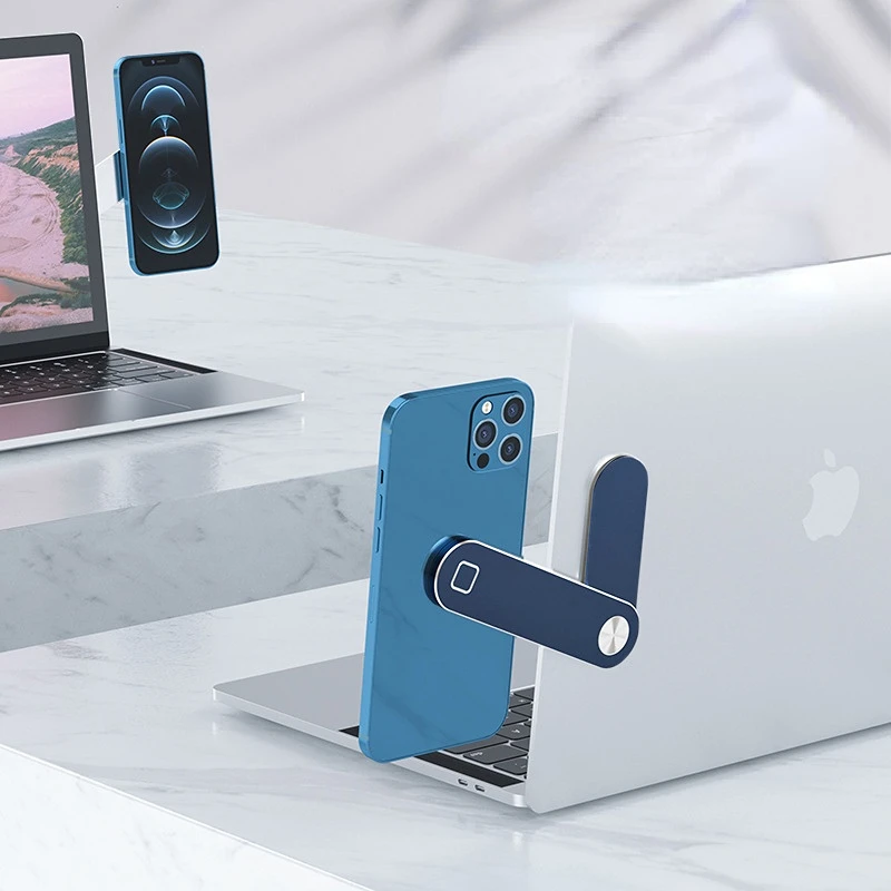 

lovebay Laptop Screen Support Holder Magnetic Folding Holder Side Mount Tablet Phone Stand Adjustable Display Desktop Bracket