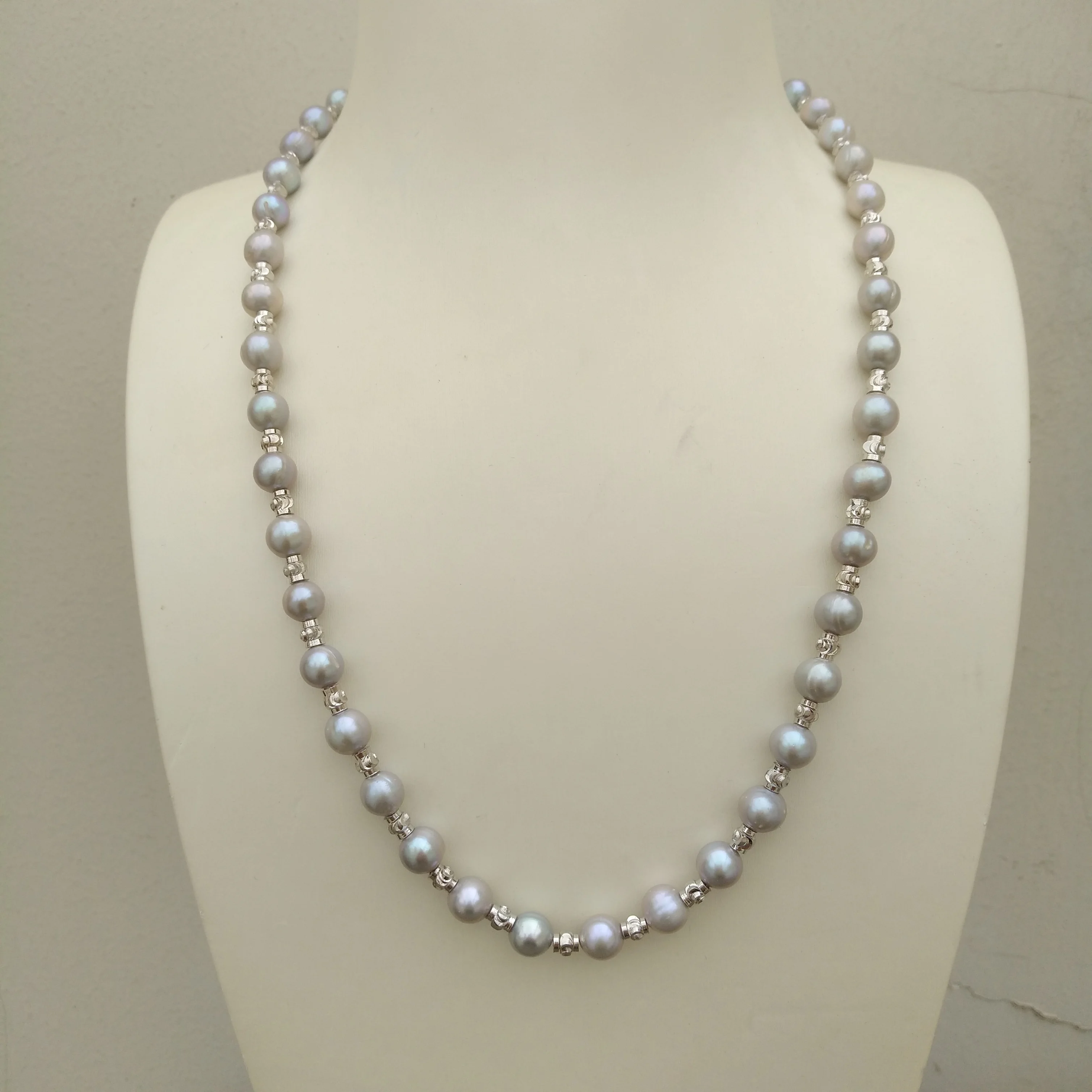 

20in New Design Exceptional Natural South Sea Real Gray 6-7mm Pearl Necklace 14K Gold Filled Free Shipping