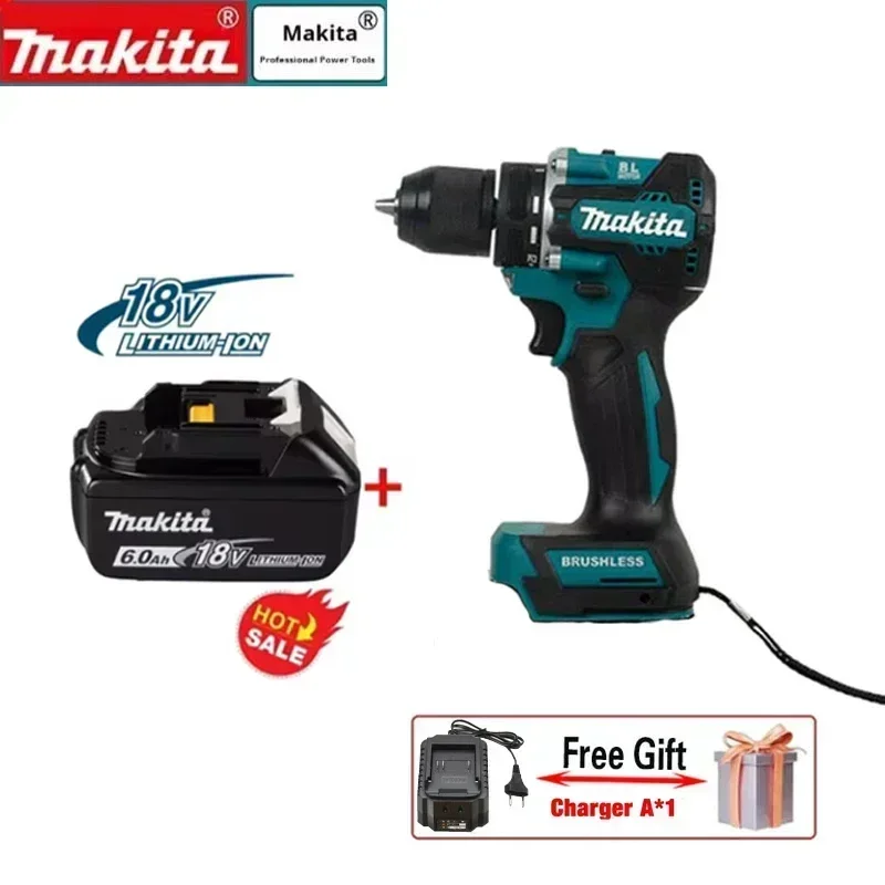Makita DDF487 Отвертка Аккумуляторная ударная дрель 18 В Электрический бесщеточный