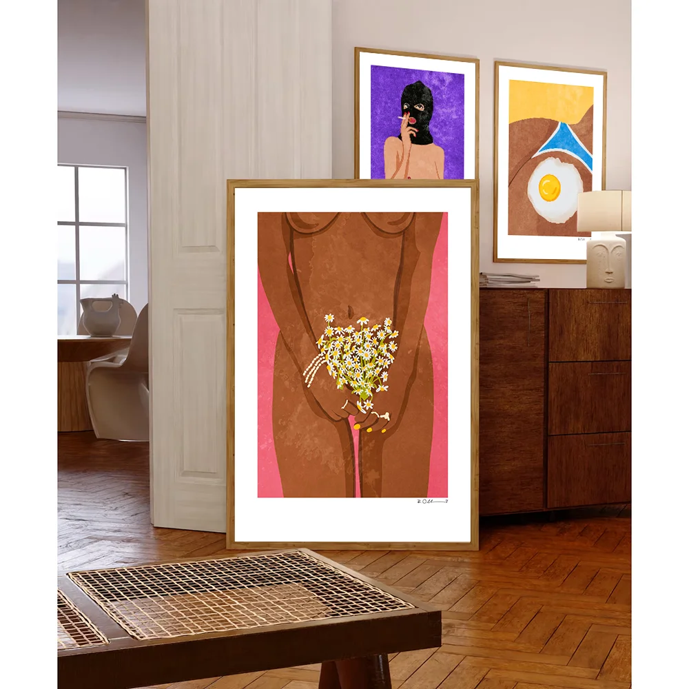 Красочные забавные девушки настенный декор картины фрукты банан красное вино