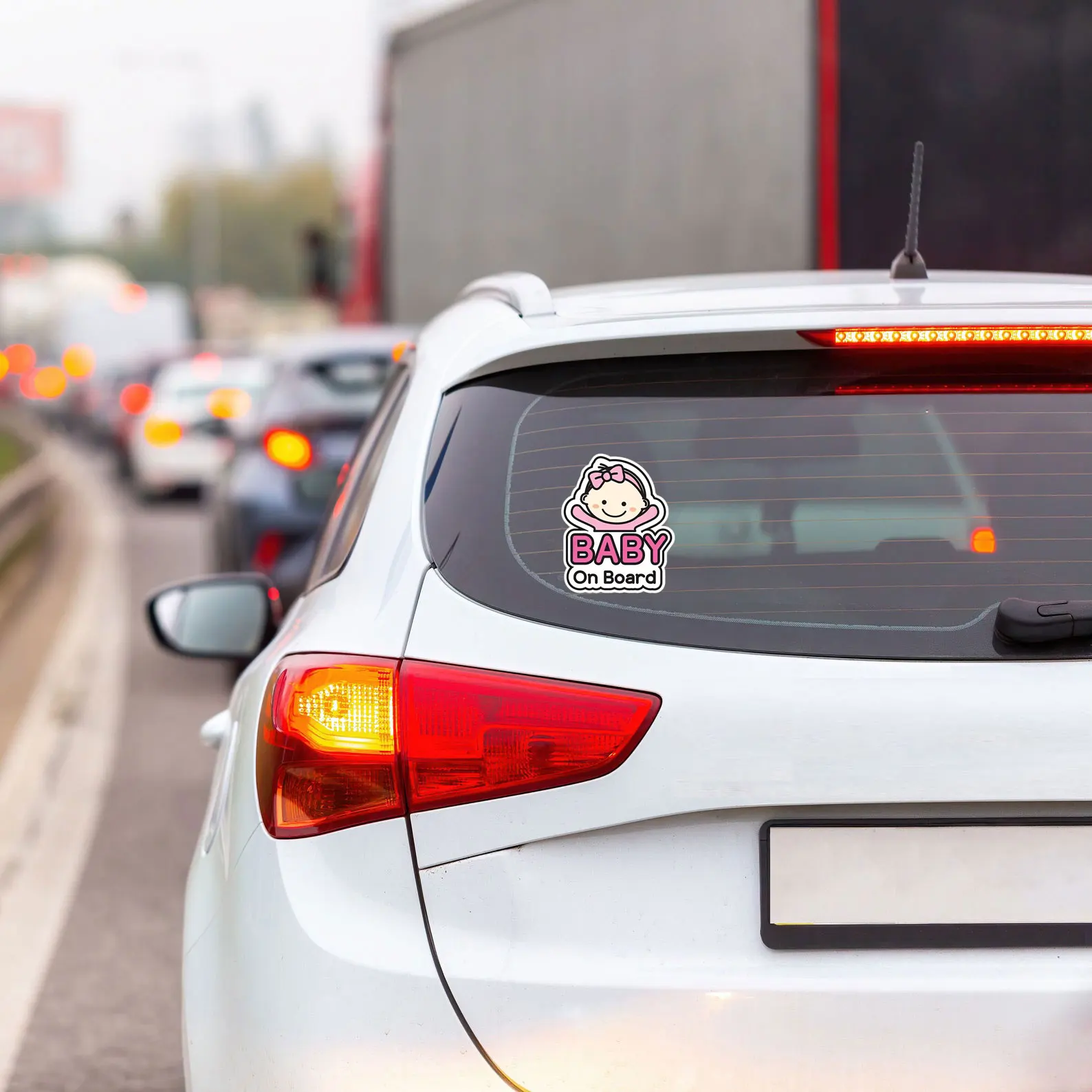 Привлекательные Мультяшные наклейки на автомобиль Малыш борту Стикеры для
