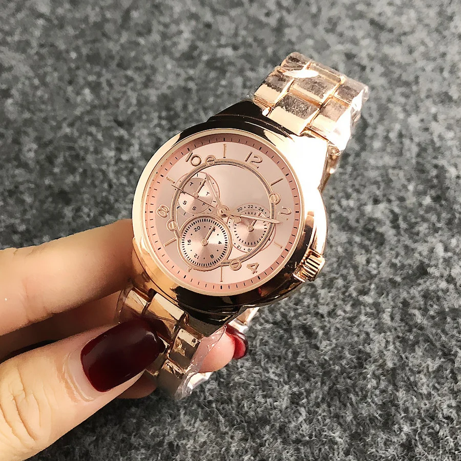 Brand Wrist Watches Women Girl Ladies Crystal Style Quartz Casual Steel Metal Band Clock m69