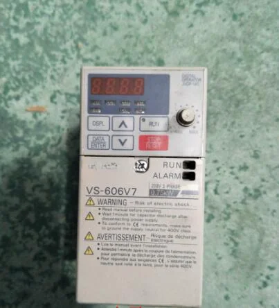 

Inverter VS-606V7 0.75KW 220V CIMR-V7AA20P7 , Good Working one , 3 months warranty , fastly shipping