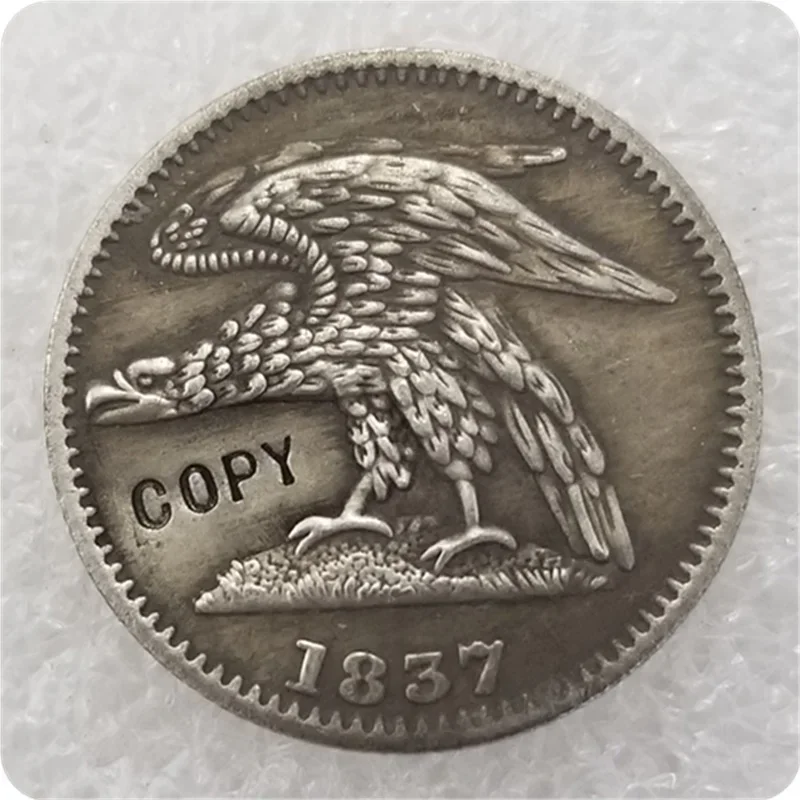 1837 США 3 цента — жетон твердых часов копия монеты Feuchtwanger карманные с календарем