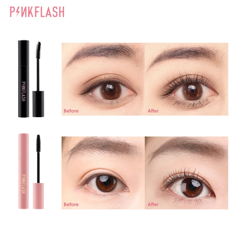 

Day Night Mascara Waterproof 4D Silk Fiber Curling Volume Lashes Thick Lengthening Nourish Eyelash Extension High Quality Makeup