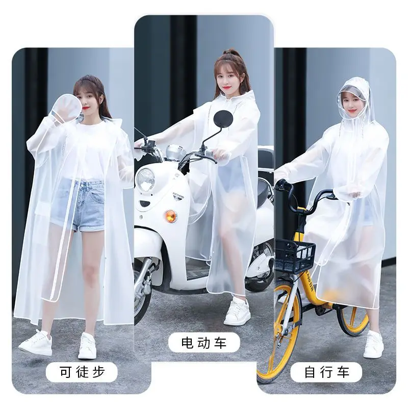 

Raincoat long full body single wo men riding stormproof electric battery car bicycle adult poncho impermeables para la lluvia