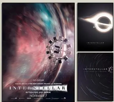 

Interstellar Classic Sci-Fi Movie Print Art Canvas Poster For Living Room Decor Home Wall Picture