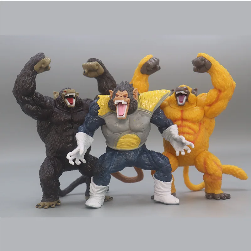 Фото Аниме-фигурка Dragon Ball Super Saiyan Vegeta Goku Golden Great Ape Gorilla, коллекционная модель, украшение для автомобиля, кукла, игрушка, подарок №2