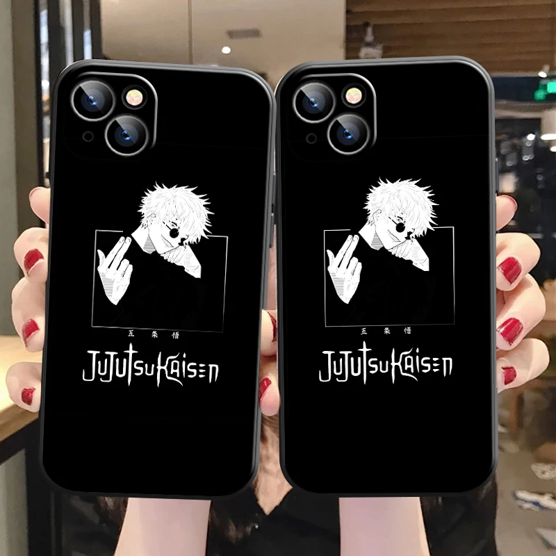 

Jujutsu Kaisen Gojo Satoru Phone Case For iPhone 11 12 13 Pro MAX 13 12 Mini 6 6S 7 8 Plus SE 2020 X XR XS MAX Anime Protect TPU