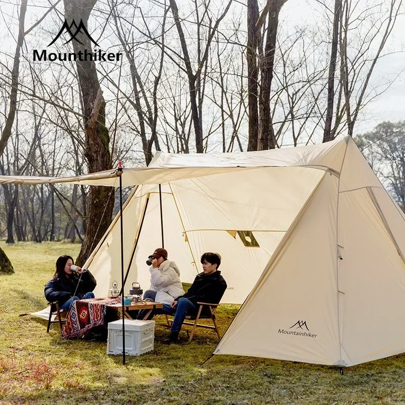 Палатка Mounthiker для 5-8 человек роскошный тент из полиэстера цвета слоновой кости