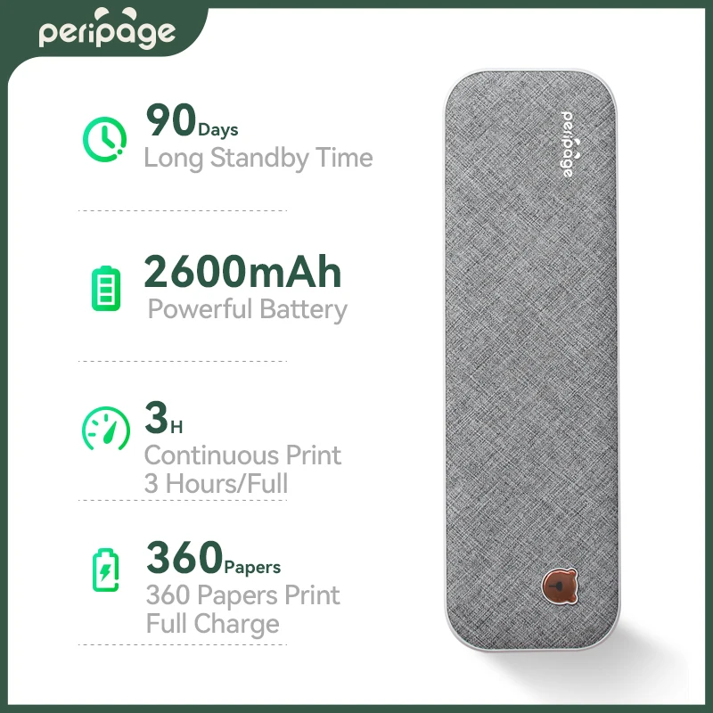 Peripage A4 принтер бумага мини Inkless A40 портативный термальный беспроводной Bluetooth