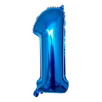 16 inch 32 inch 40 inch Blue Number Foil Balloons 0 1 2 3 4 -9 Birthday Wedding Engagement Party Decor Globos Kids Ball Supplies 2