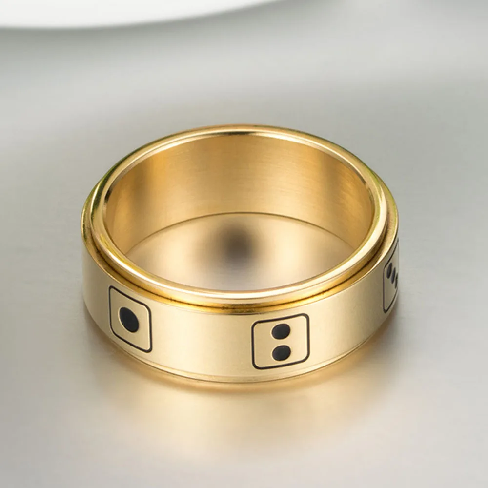 Кольца для сравнения с позолоченными точками |