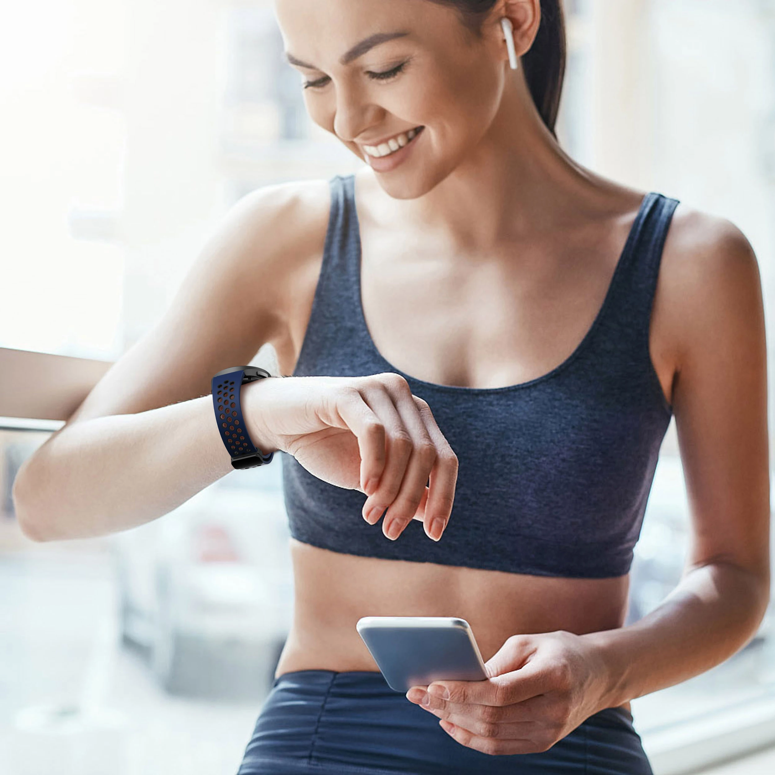 Ремешок магнитный с D-образной пряжкой для Samsung Galaxy Watch 6/4 classic 47 мм 46 42 43 браслет watch