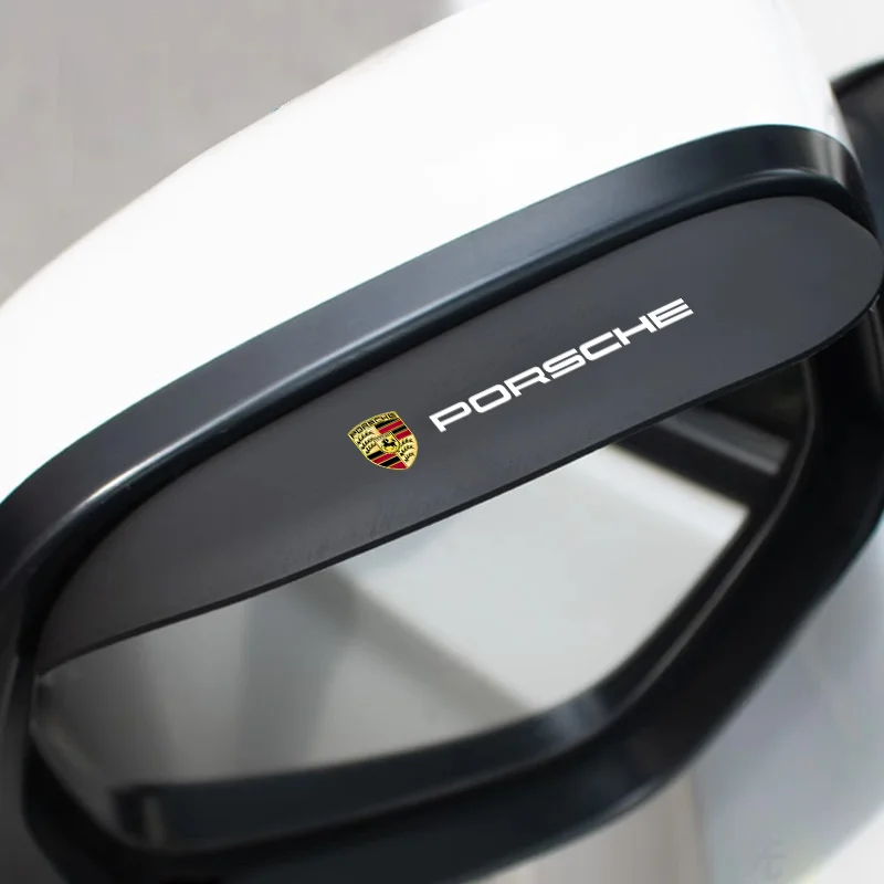 2 шт. автомобильное зеркало заднего вида для бровей защита от дождя Porsche 911 Cayenne Macan