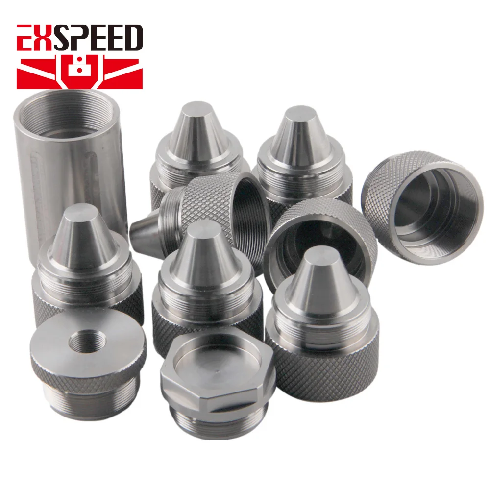 

9,5 'l 1,57' OD титановая заглушка 5/8x24 или 1/2x28 модульная трубка для очистки растворителя, набор фильтров MST с 8x винтовыми конусами чашек