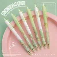 cute bag of 6 press pen girl heart ins wind press gel pen student learning stationery adult signature pen wholesale